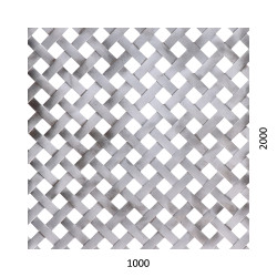 Dierovaný plech - tkanina Zn , diera: 10x10mm, rozteč: 18mm,  (1000x2000x1.0mm) Dierovaný plech - tkanina Zn , diera: 10x10mm, rozteč: 18mm,  (1000x2000x1.0mm)
